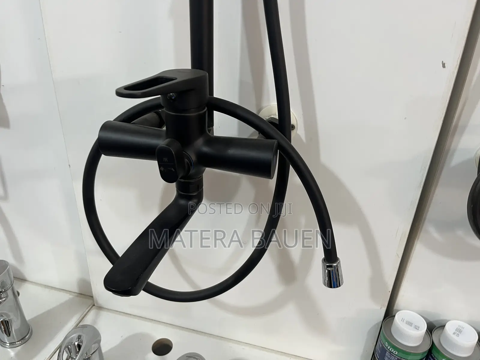 Durable 3 in 1 Bath Tap Shower Mixer Anti Rust, Black Colour A045