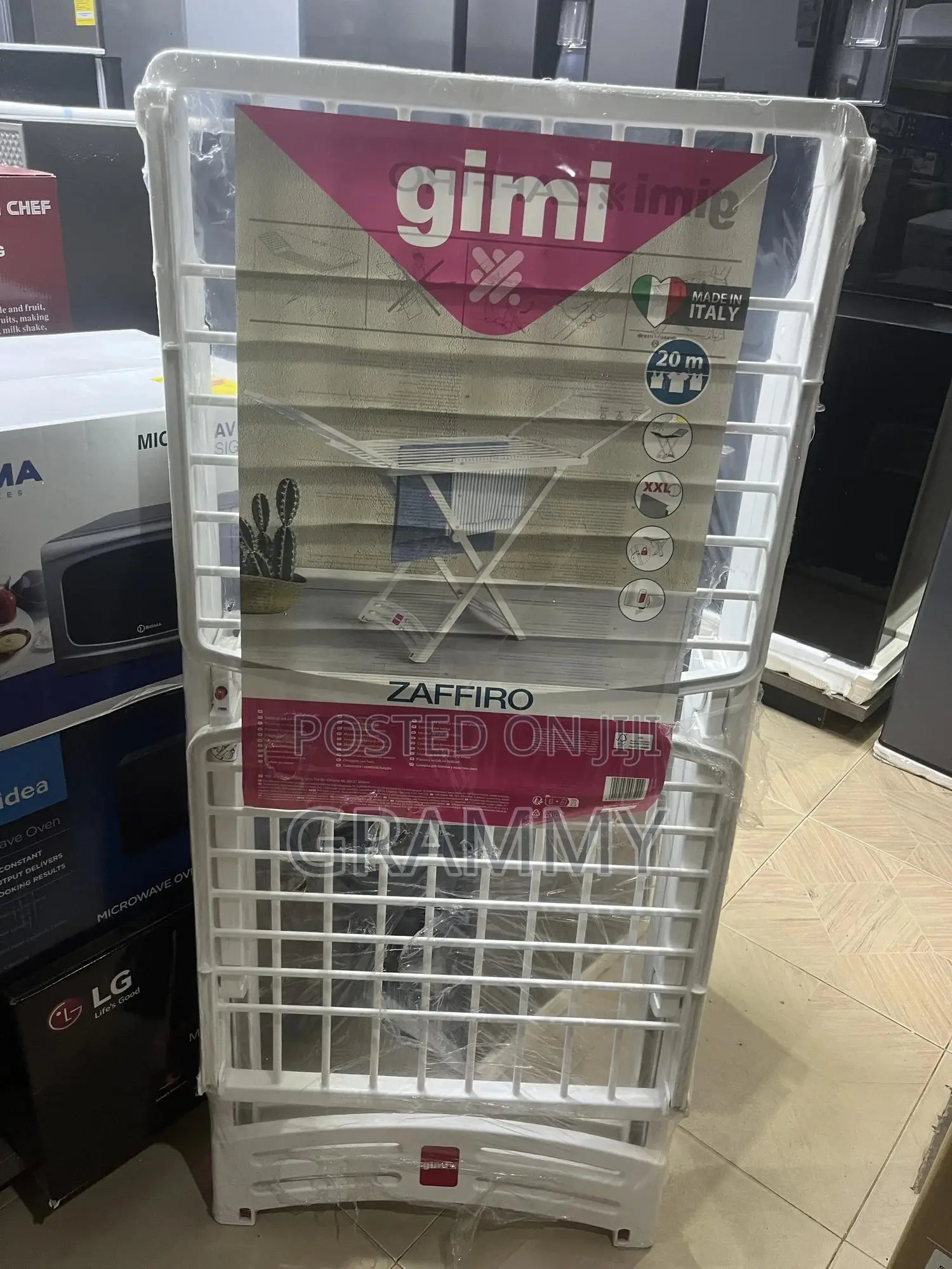 Gimi Zaffiro Xxl Foldable Clothes Drying Rack – 20m Drying Space
