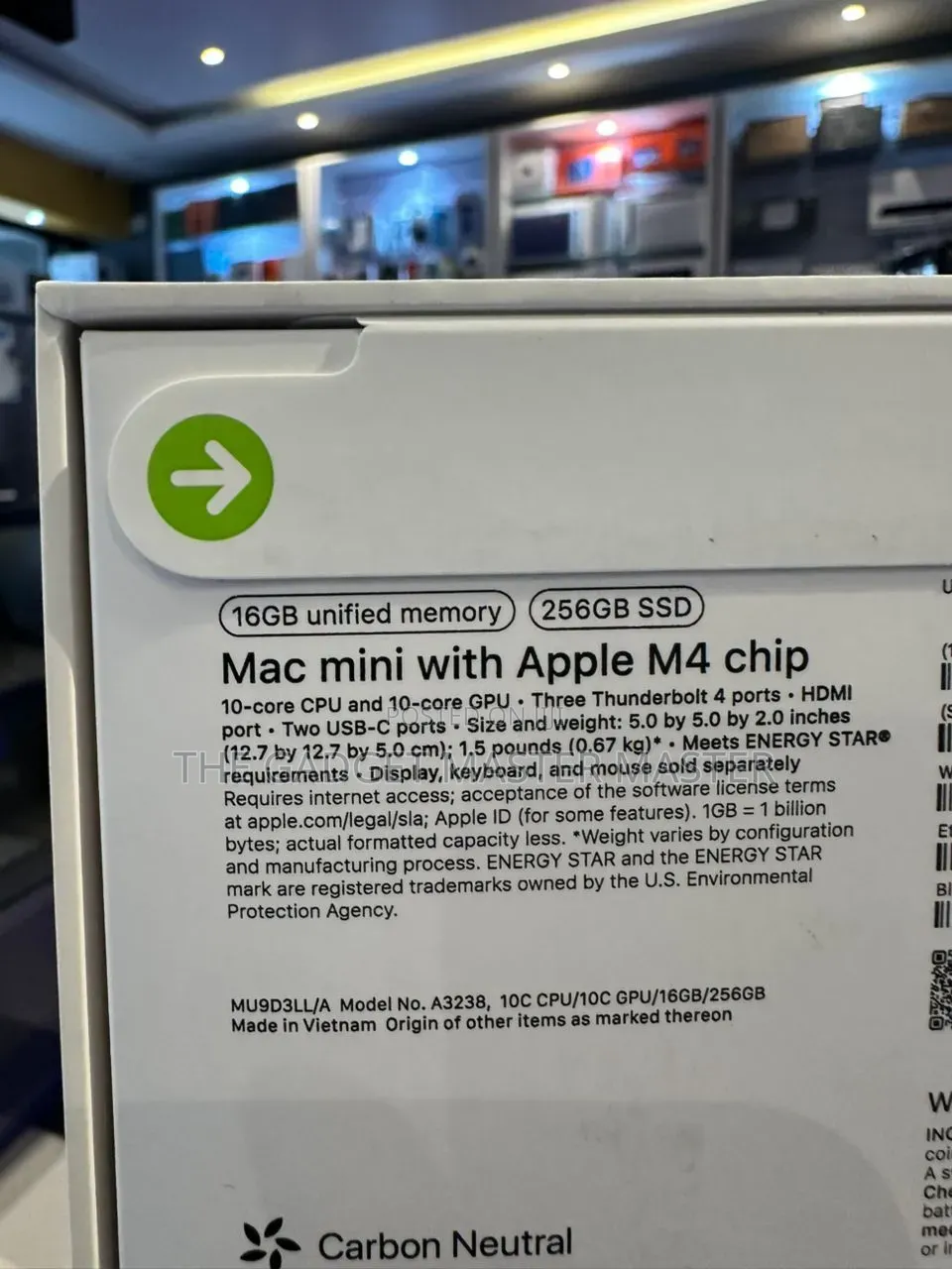 New Desktop Computer Apple Mac Mini M4 16GB Apple M4 SSD 256GB