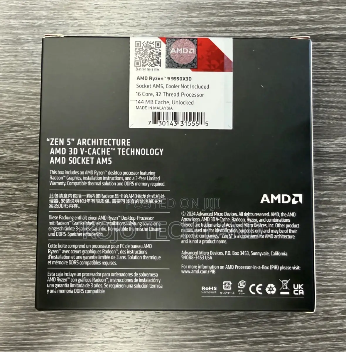 Amd Ryzen 9 9950x3d Desktop Processor