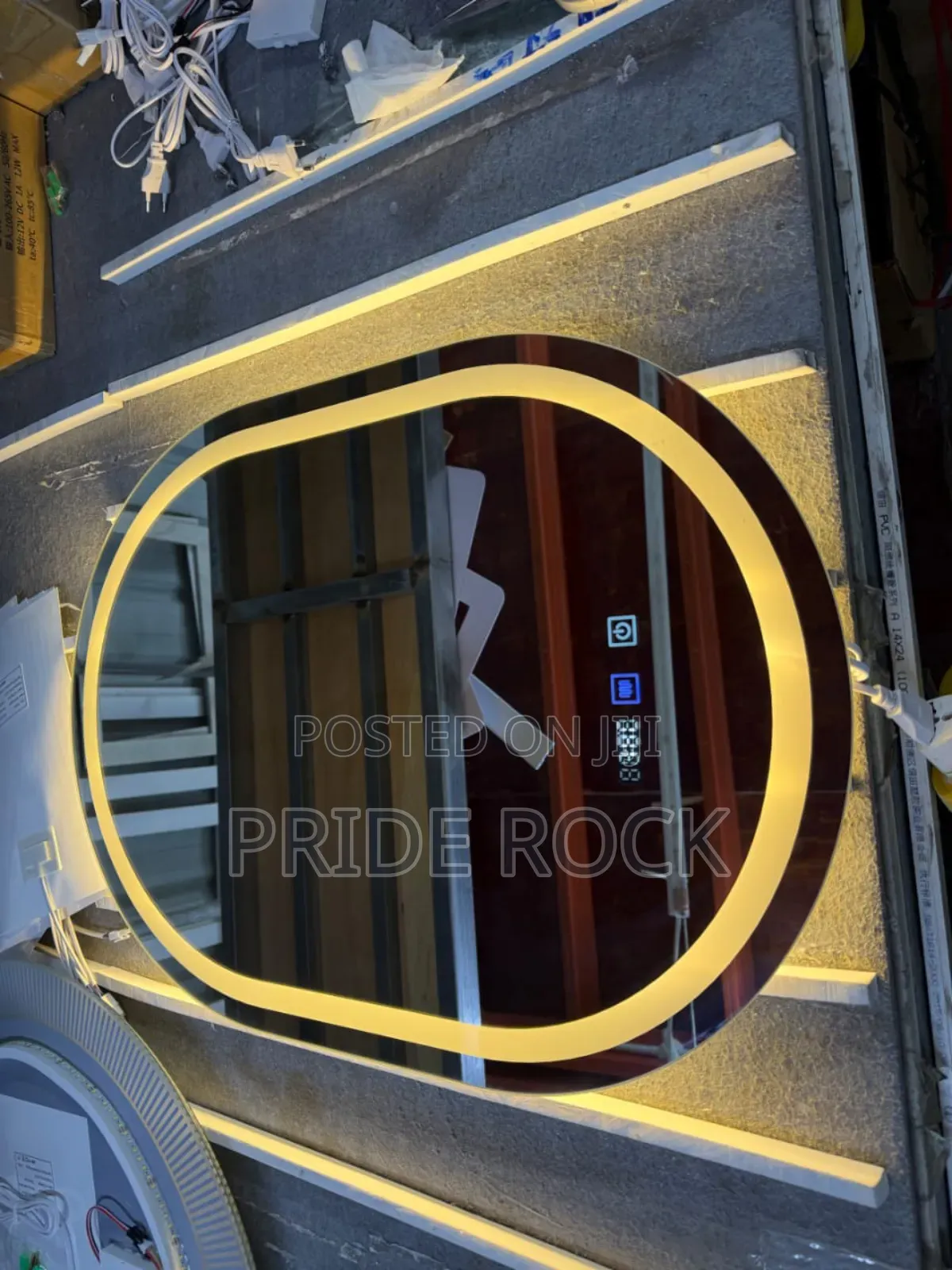Led Oval Mirror , Multifunctional