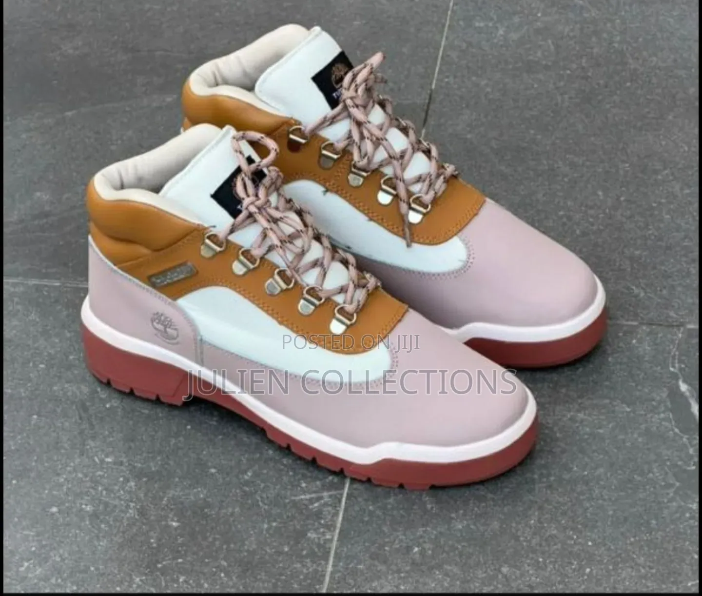 Timberland Field Boots Pink N Red Wine
