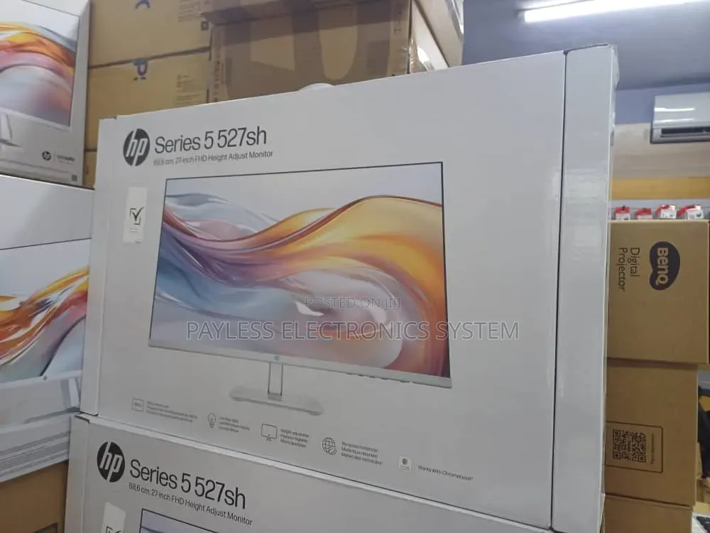 Hp Series 5 527sh Monitor, 27" FHD Ips Display, 100hz Refresh Rate,