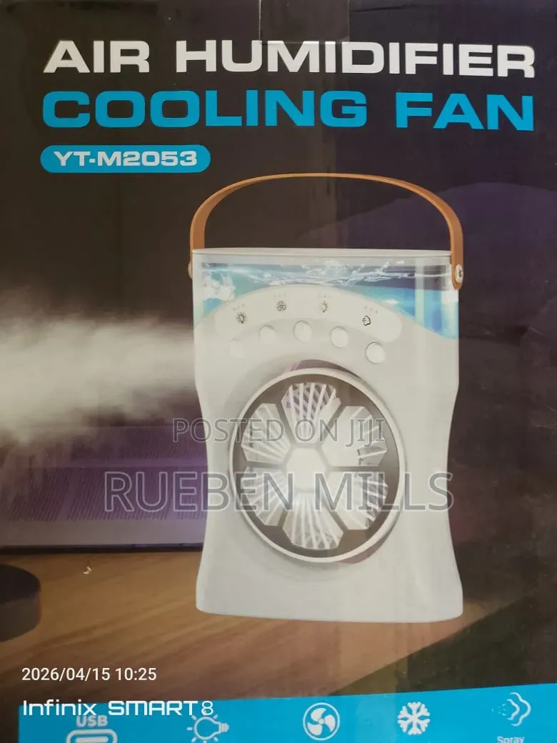 180 Degree Rotation Adjustment Portable Water Spraying Cooling Fan