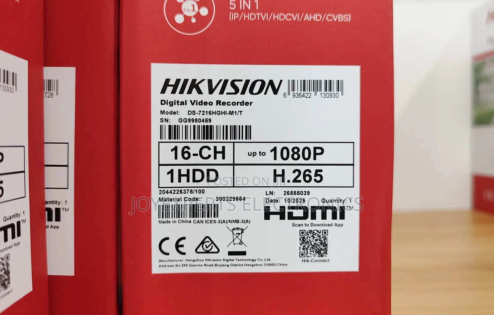 16 Channel Turbo Hd DVR (Ds-7216hghi-M1/T)