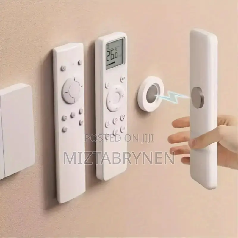 Magnetic Remote Control Holder - White