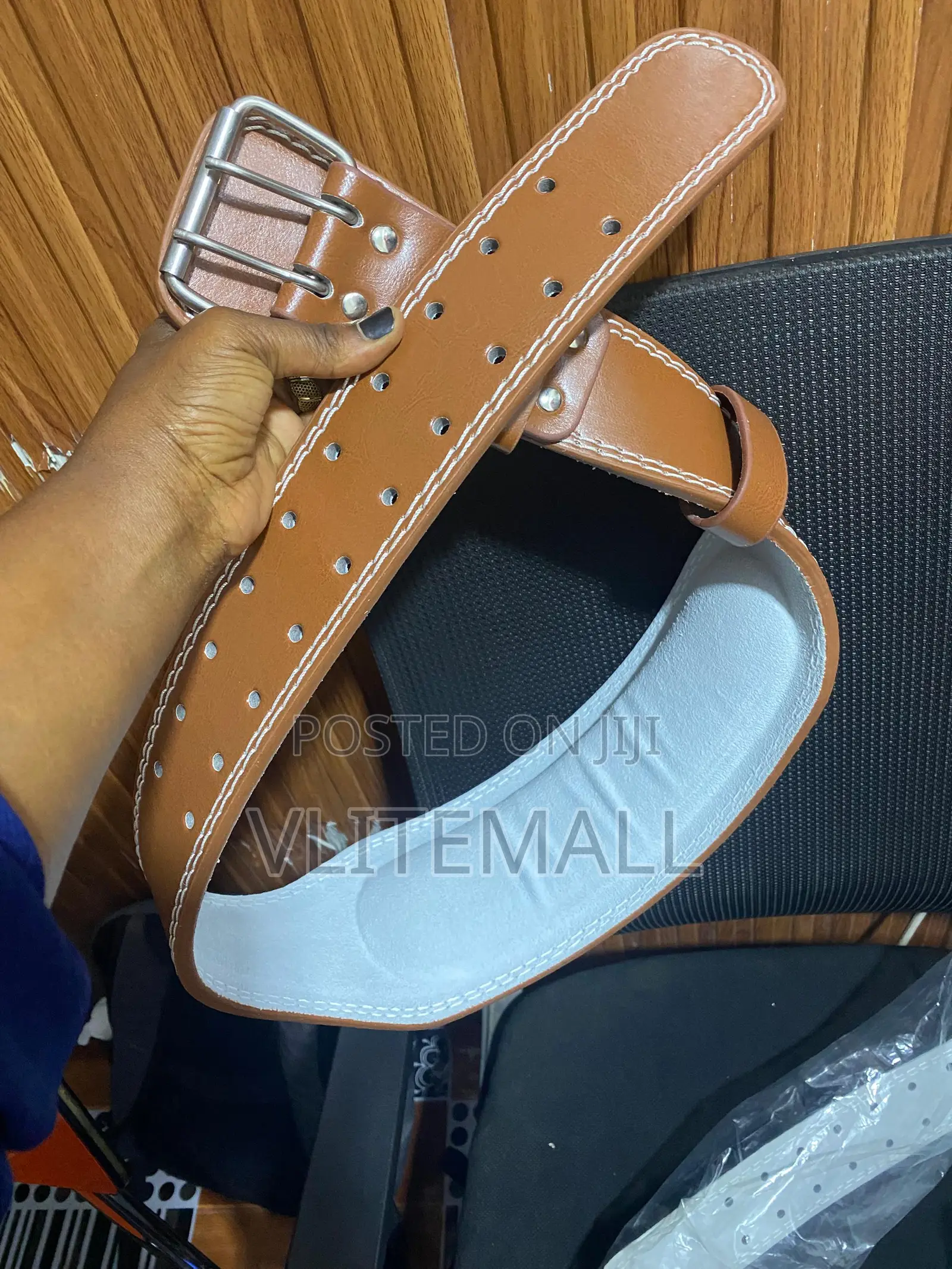 Genuine Leather Waist Support Belt