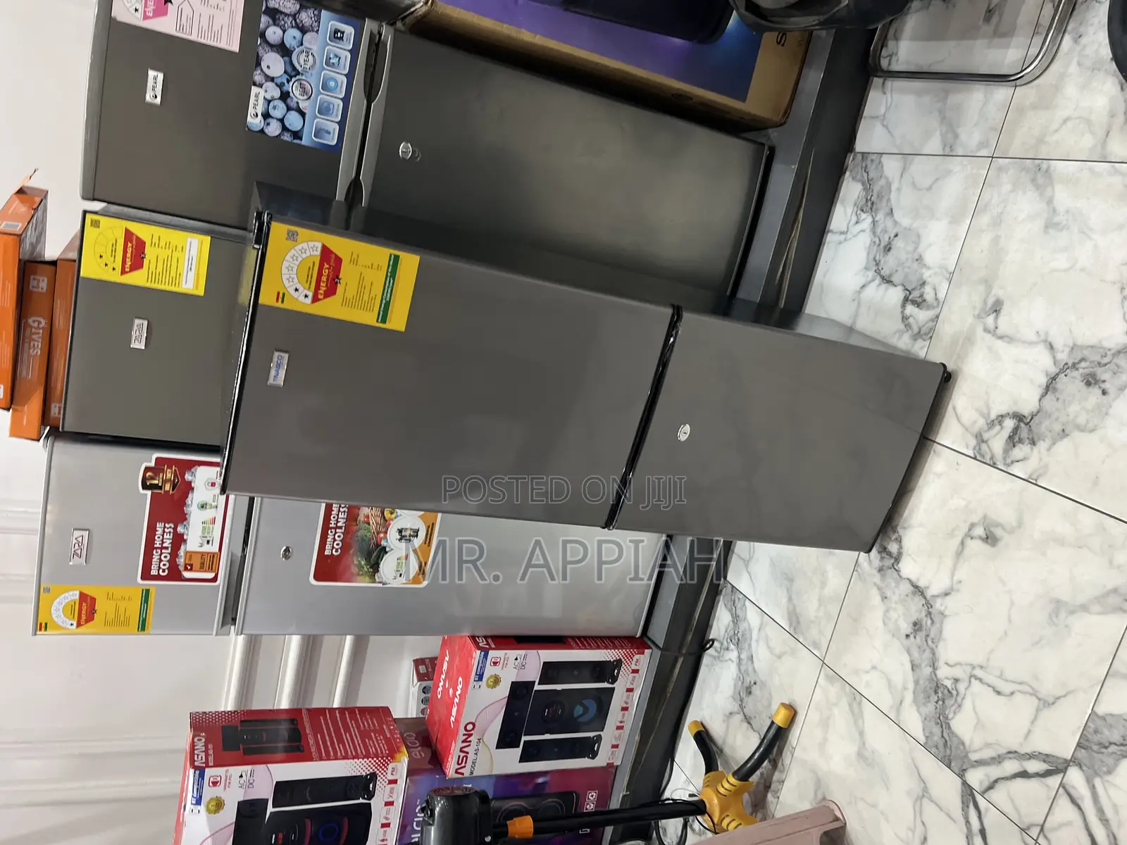 Choose Nasco Nasd2-20 2 Door Fridge(Bottom Mount)Gray 