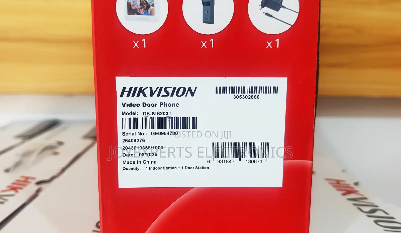 Analogue Video Intercom Kit (Doorbell + Monitor)