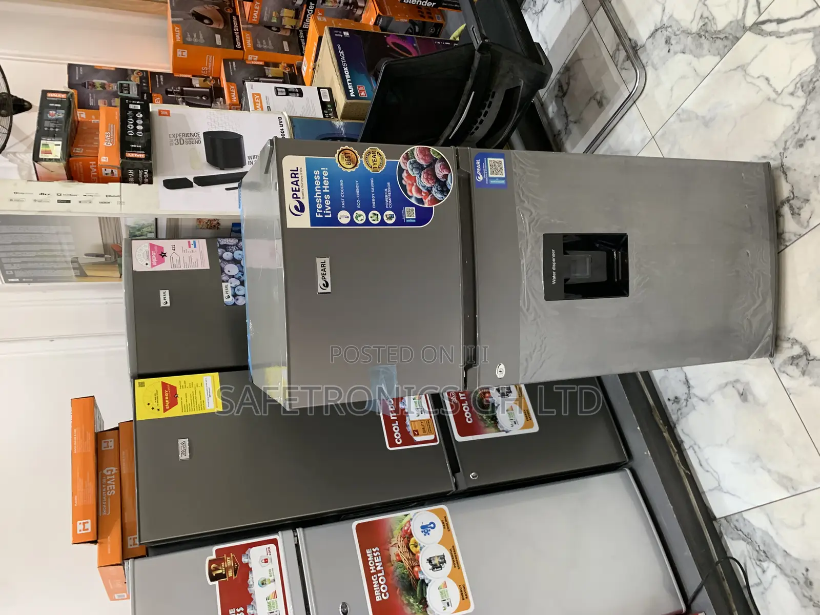 Newest Version Pearl Pf-262tix-1a 165-Liter Double-Door Top-Freezer