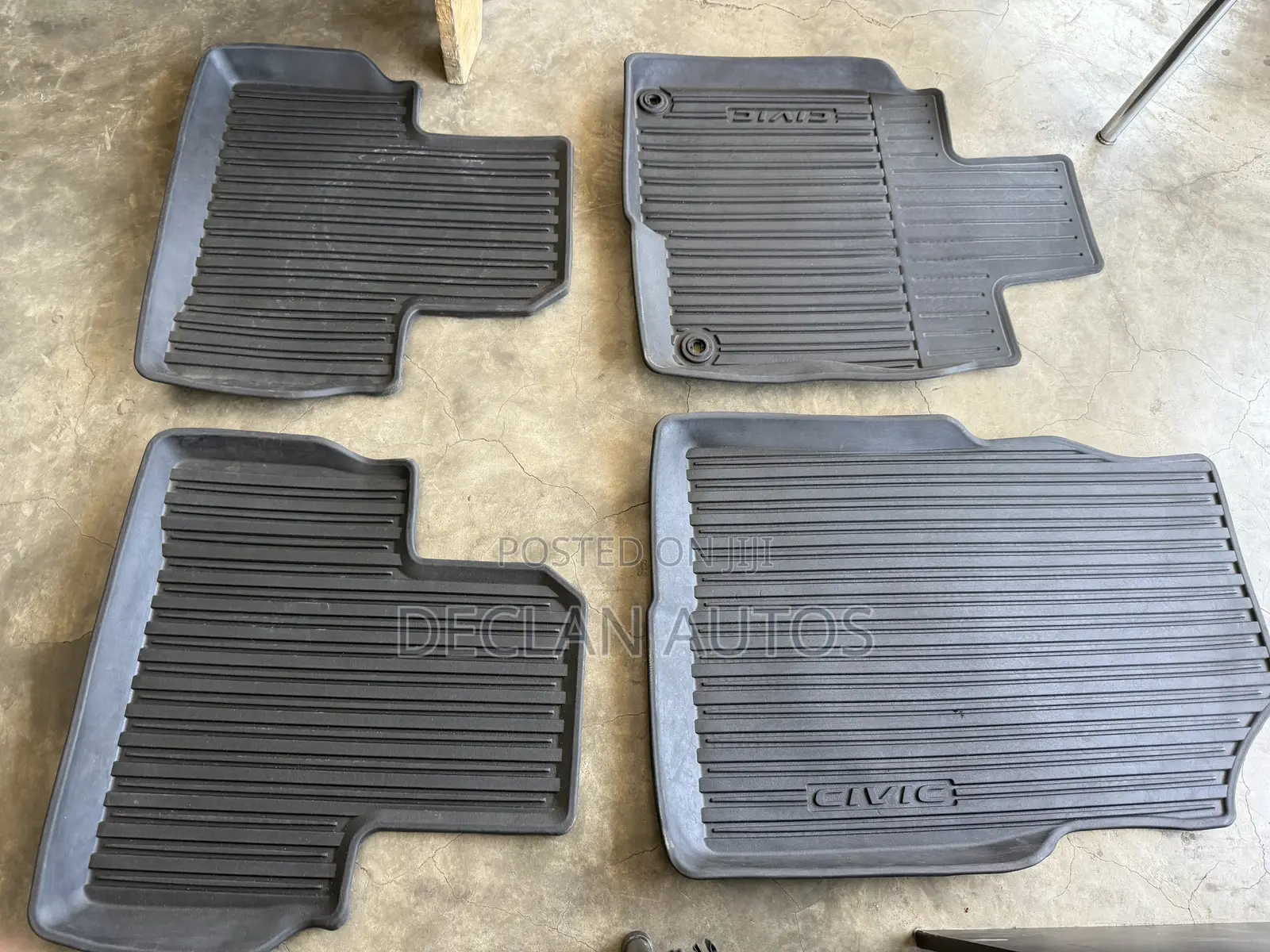 Floor Mats for Original Tray Mat Kit Honda Civic 2022 2023 2024
