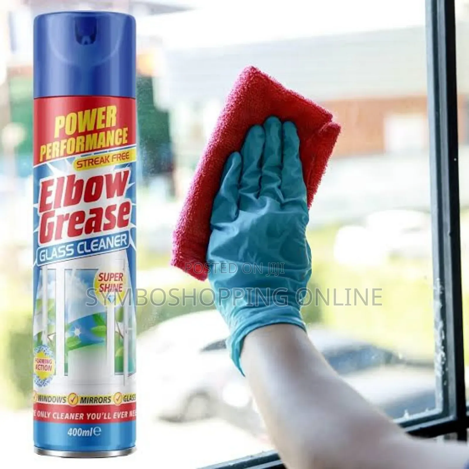 Elbow Grease Glass Cleaner Aerosol 400ml