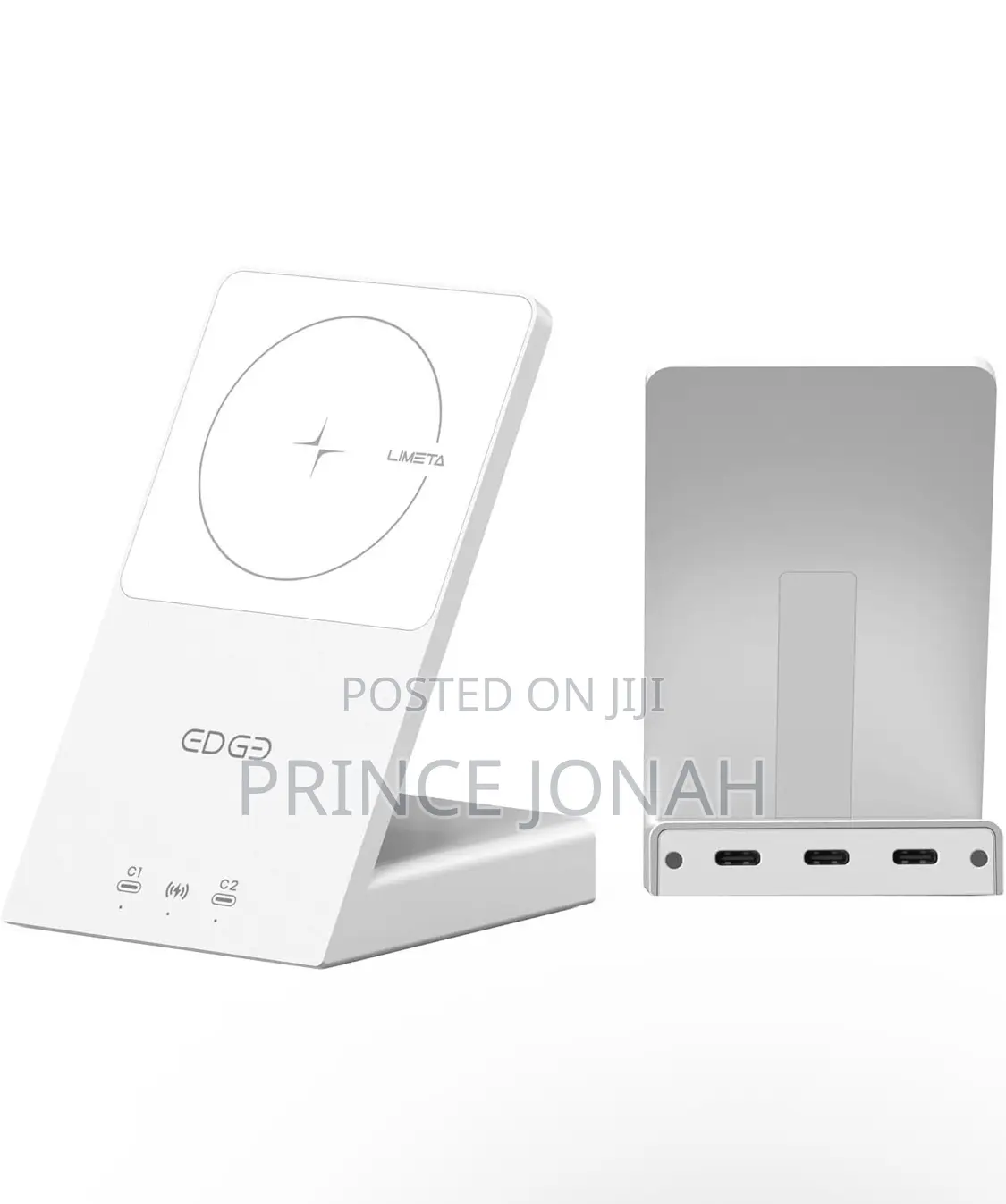 Limeta Md100 3 in 1 Wireless Charging Station,2 Ports Usb C Charger