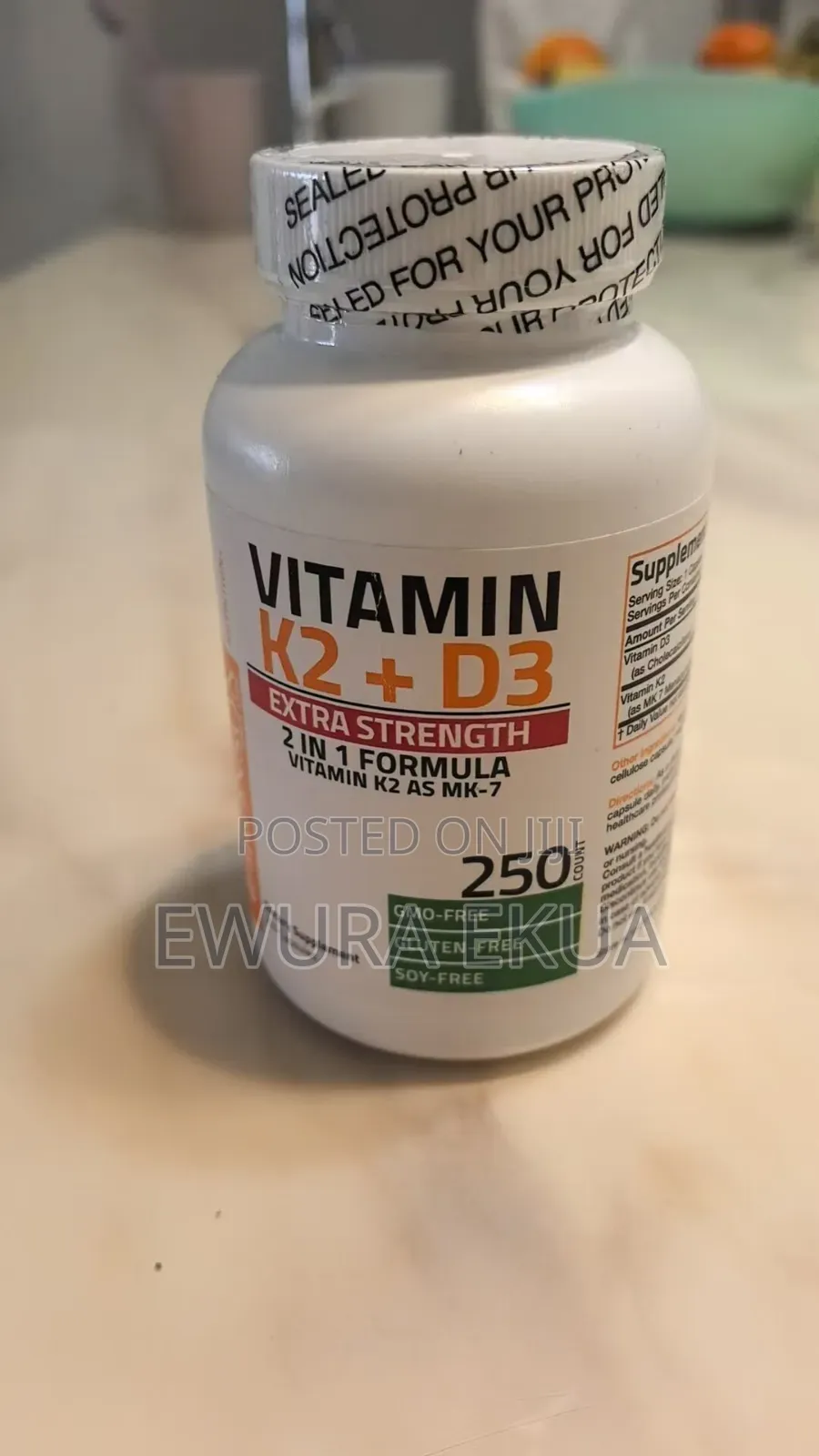 Vitamin K-2 (Mk7) + D3 ( 120 Counts)