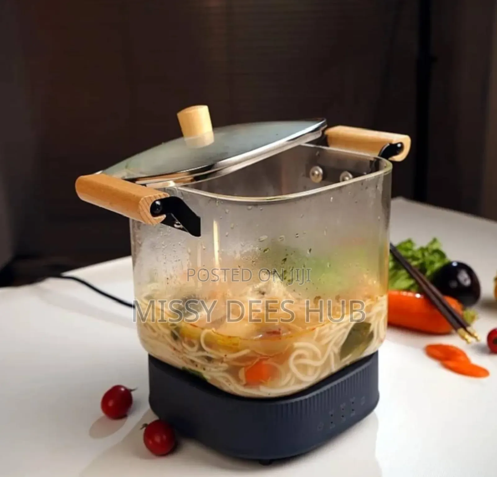 Square Glass Cooking Pot