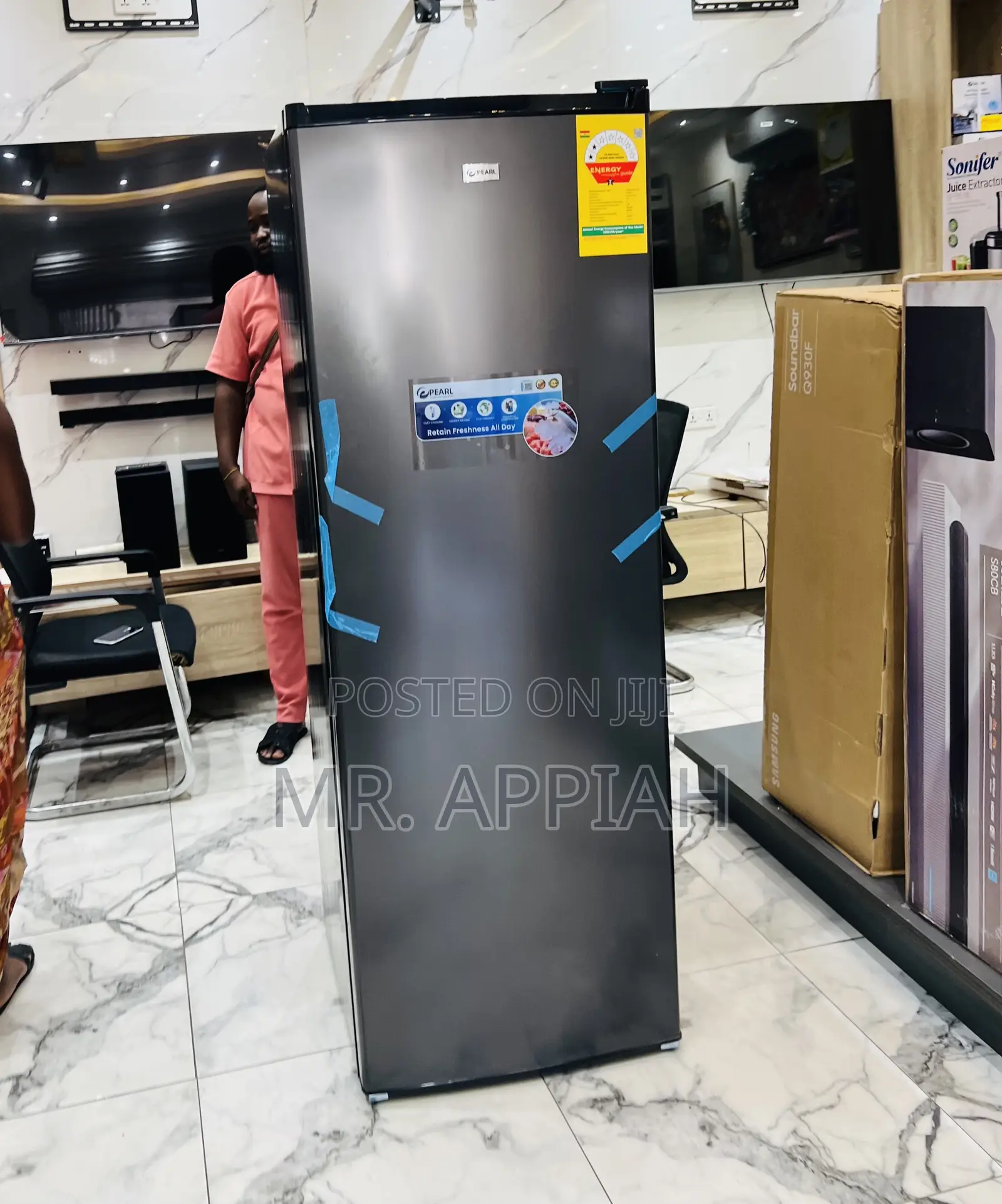 Super Affordable Pearl Puf-370 242l Single Door Upright Freezer 