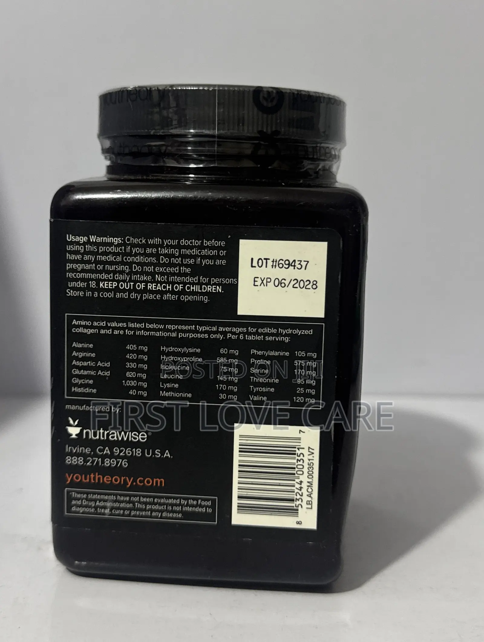 Youtheory - Men's Collagen 290 Tablets Type 1, 2, 3