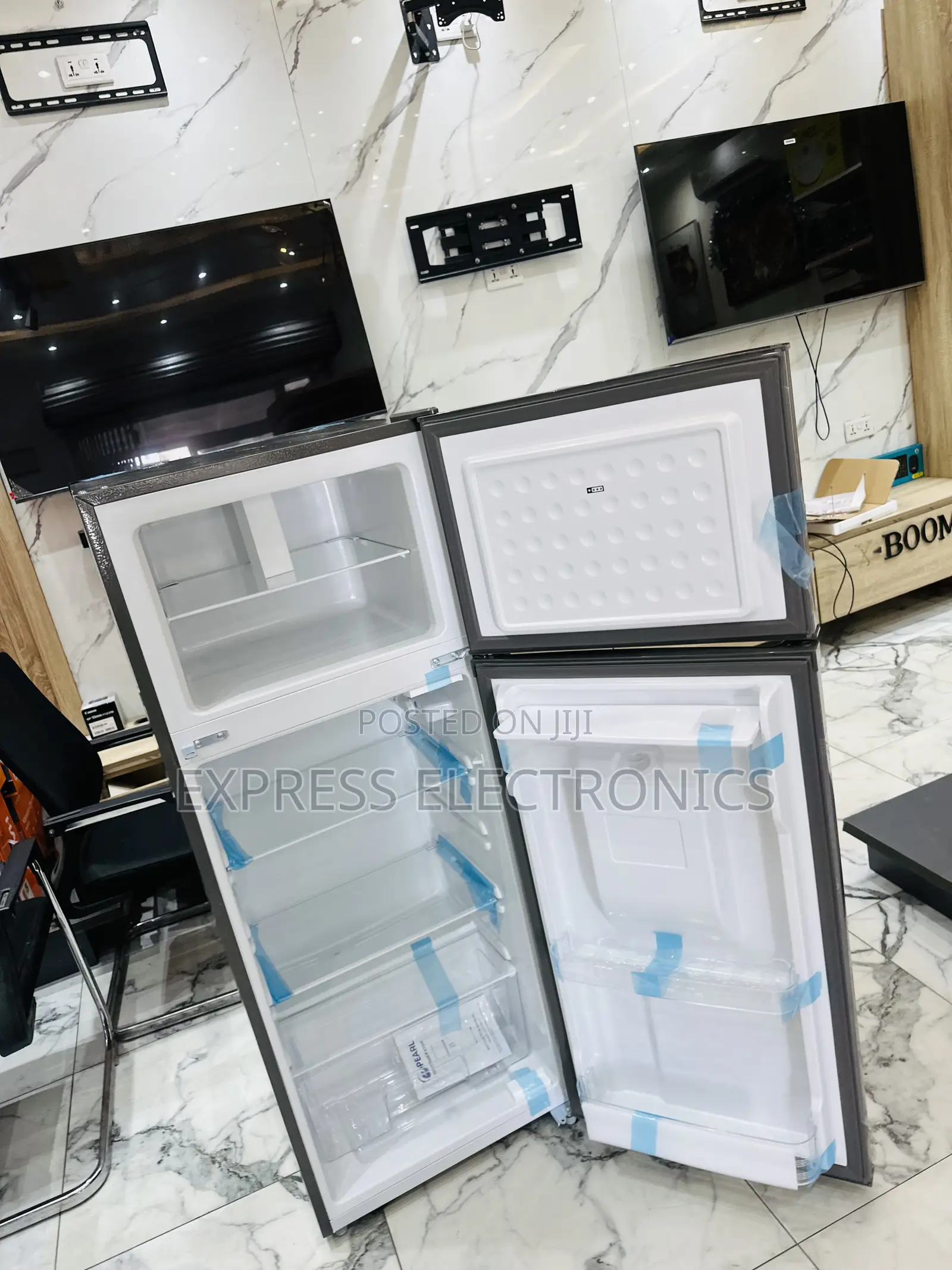 Speek Dark Grey Double Door Fridge Pearl Pf-2521w0-5e