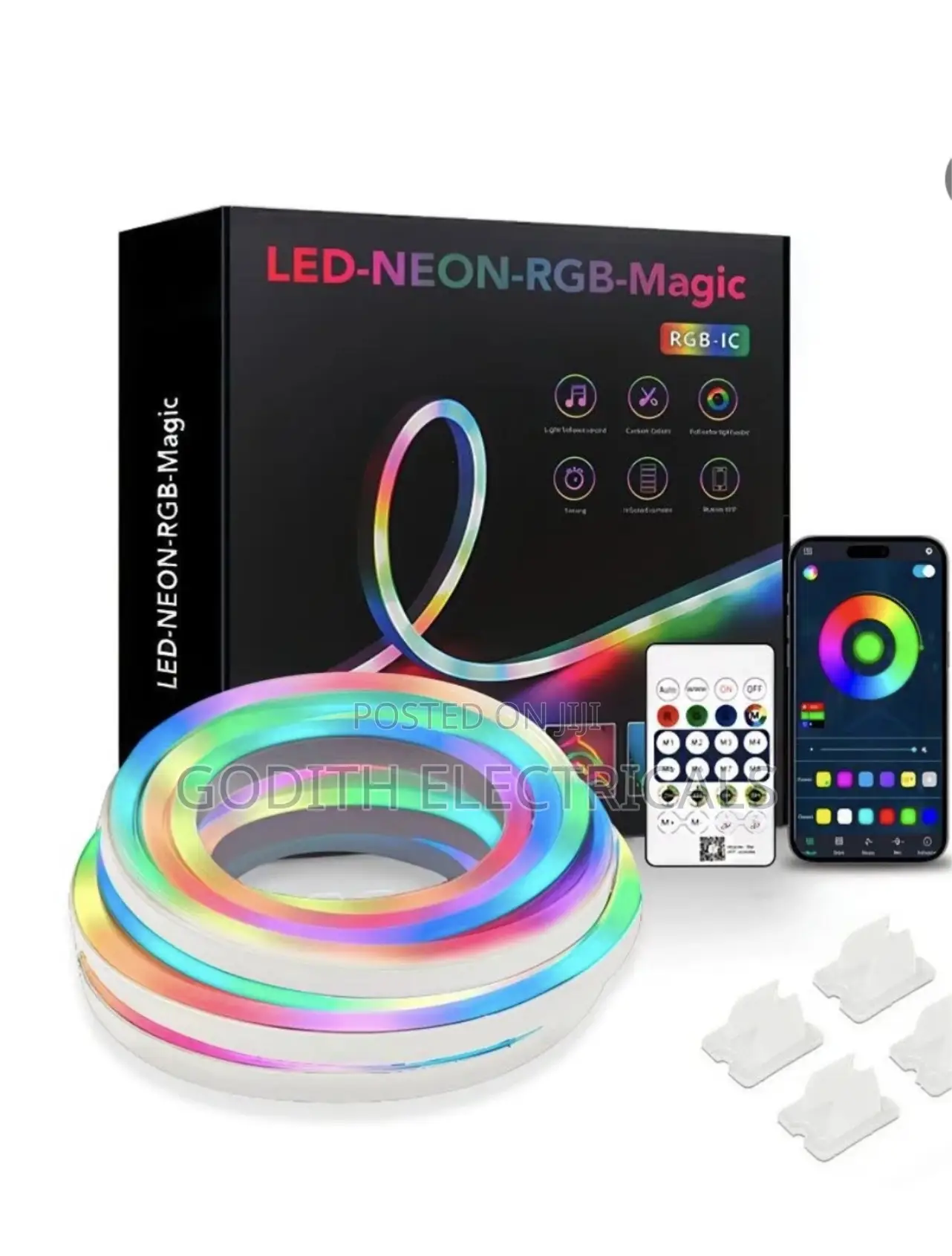 Led Neon Rope Light RGB With Remote Control