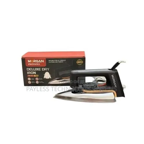 Morgan 1000w Electronics Deluxe Dry Iron - Black/Gold