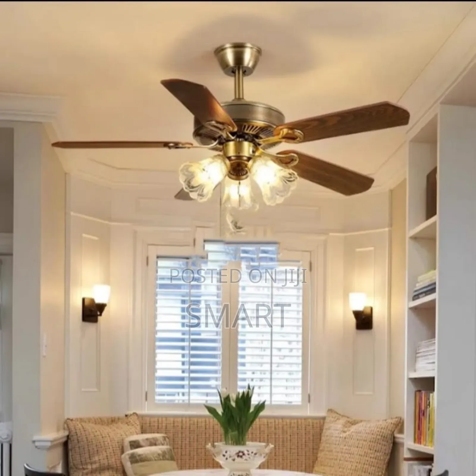 Executive Art Ceiling Fanlight With Remote Control