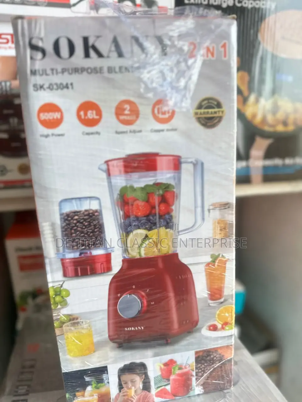 High Quality Sokany 2in1 Blender