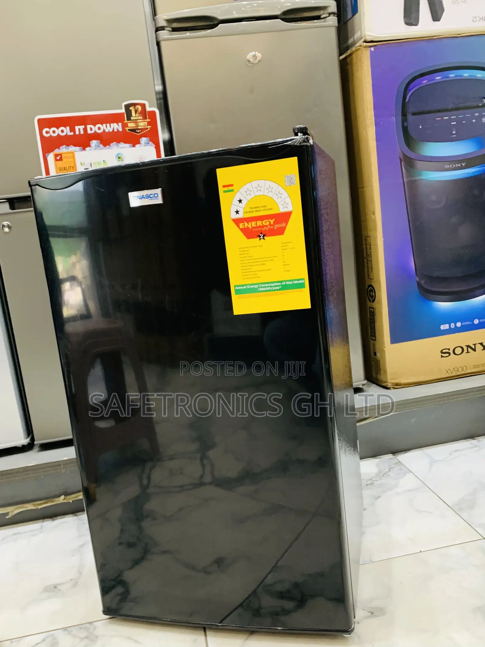 Get Ultra Modern Nasco 92ltrs Table Top Refrigerator Sku:Nasf1-110fl-B
