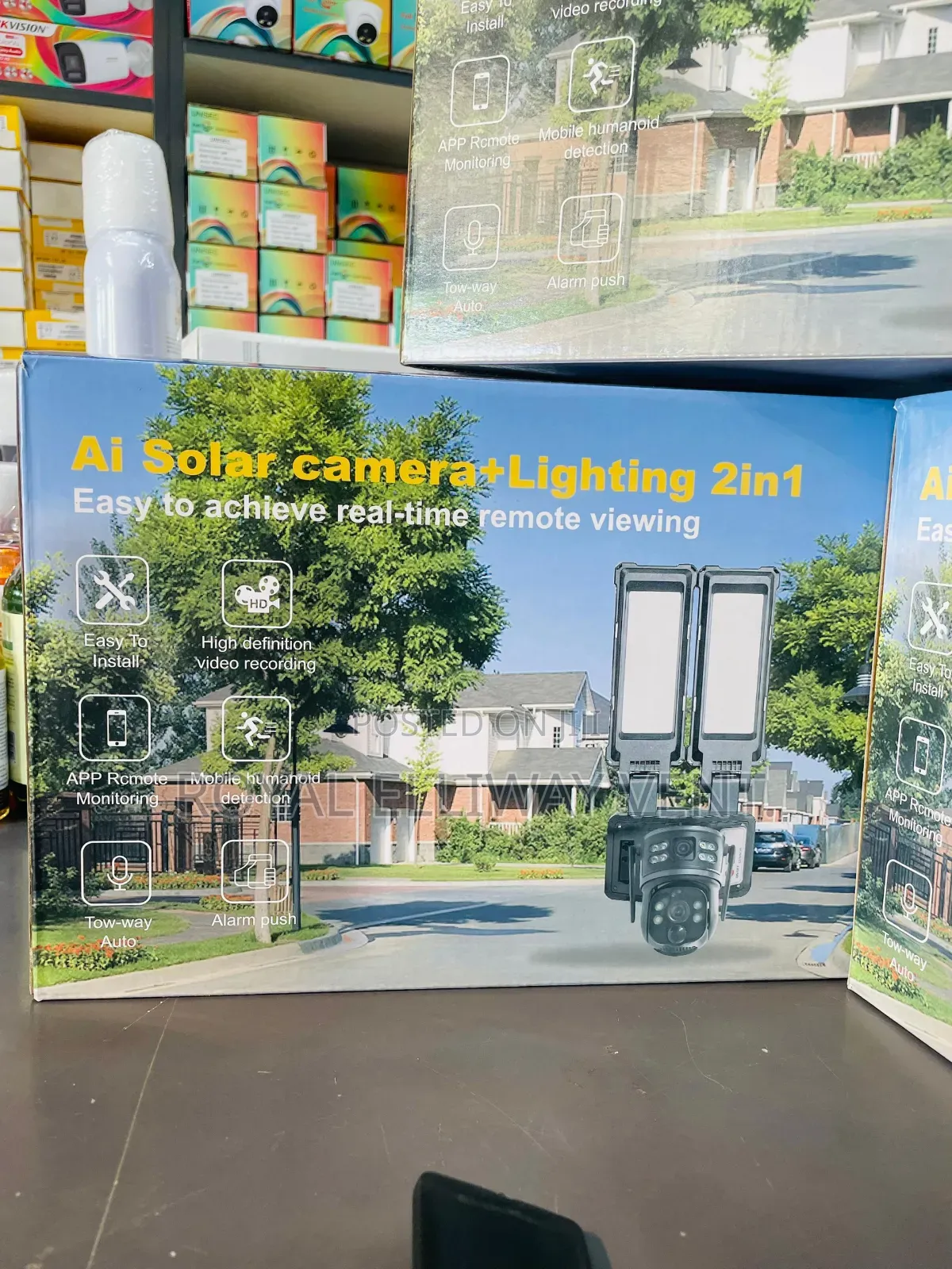 2 in 1 Solar Street Light 3 Lens 3 Screens