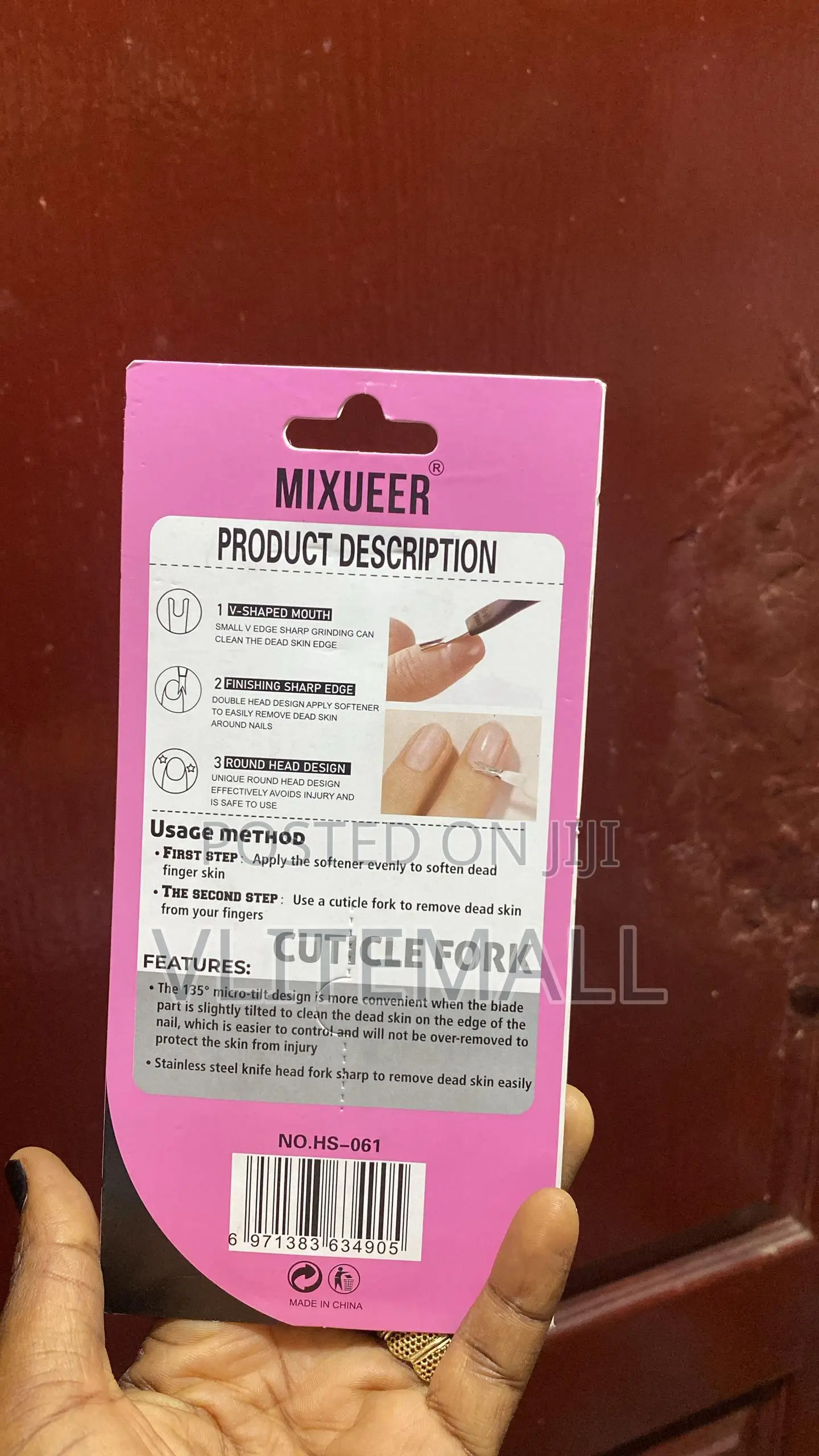 Mixueer Brand Stainless Steel Cuticle Fork Set