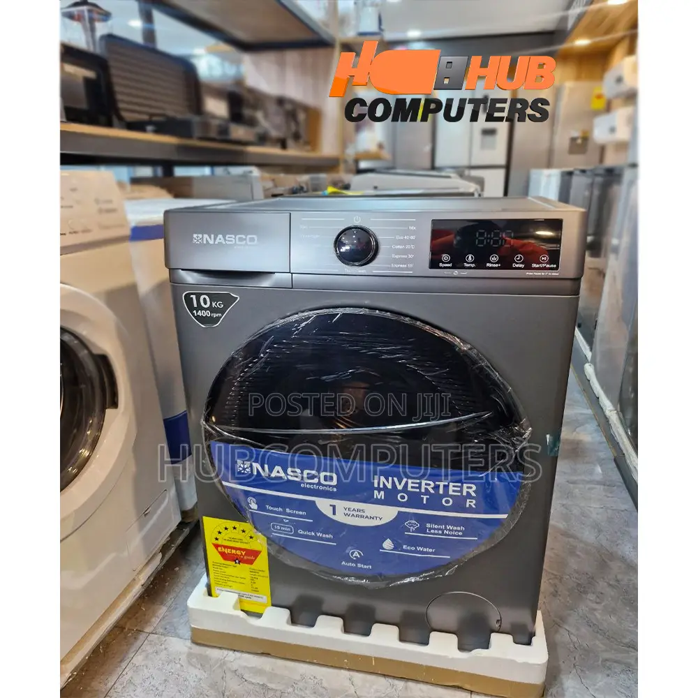 Nasco-Nasfl-Js10kg-S 10kg Washing Machine Front Load Full Automatic