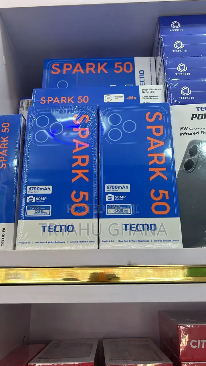 New Tecno Spark 50 128 GB Blue