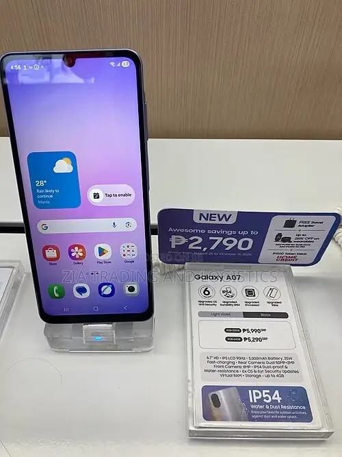 New Samsung Galaxy A07 128 GB Black