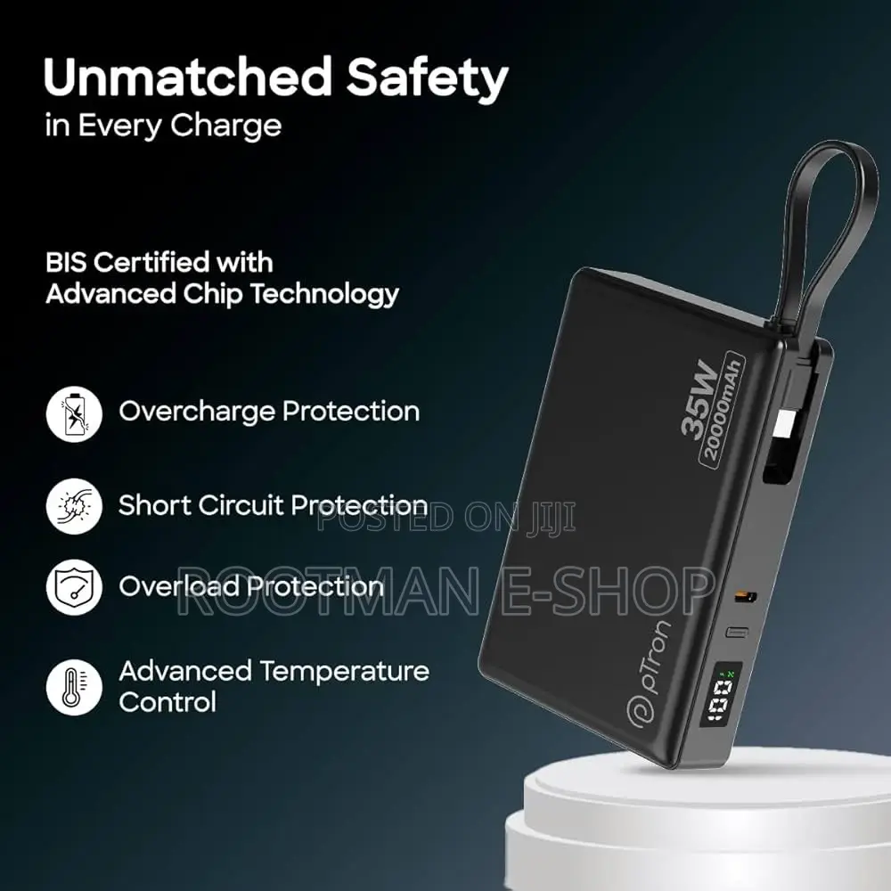 Power Bank 20000mah Pd35w Fast Charging Black - Wuw Y155
