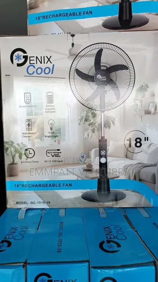 Durable Battery Rechargeable 18" Fan