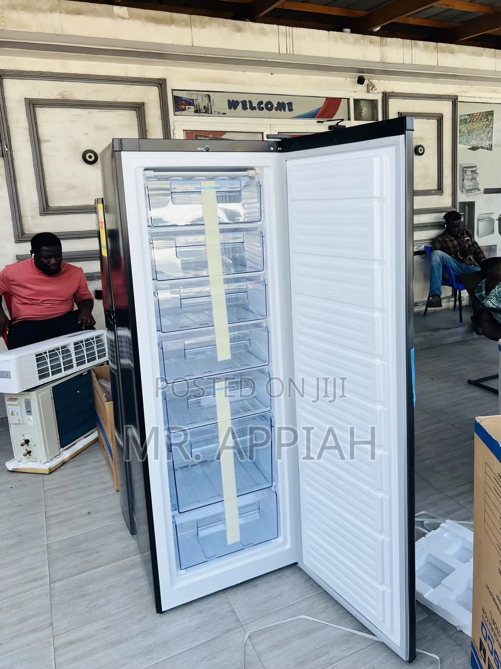 Check Out Unique Pearl Upright Standing Freezer(Puf-370)Gray,242liter