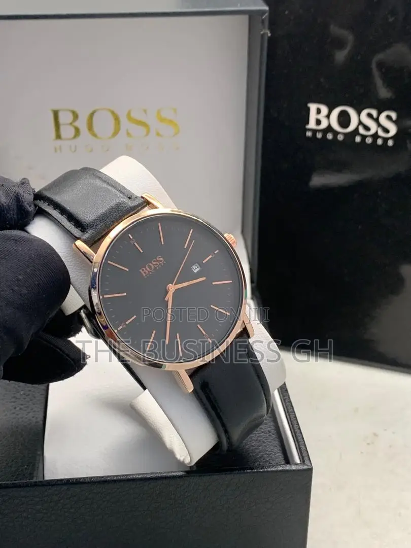 Boss Wrist Watch (Leather Strap)