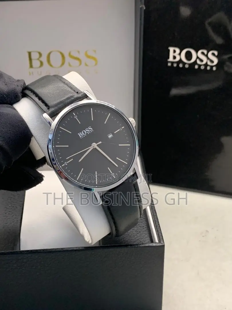 Boss Wrist Watch (Leather Strap)