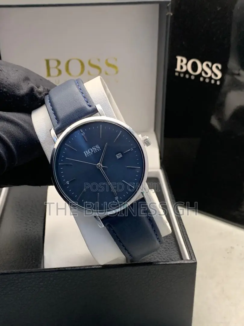 Boss Wrist Watch (Leather Strap)