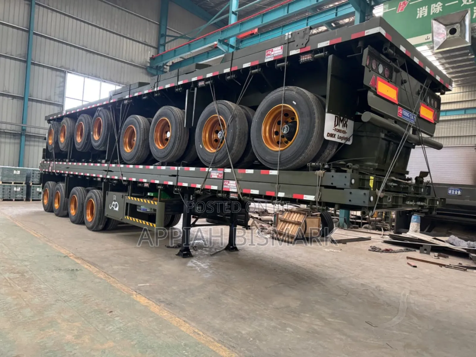 China Brand New Trailers Available 4 Axel With Separate Axel