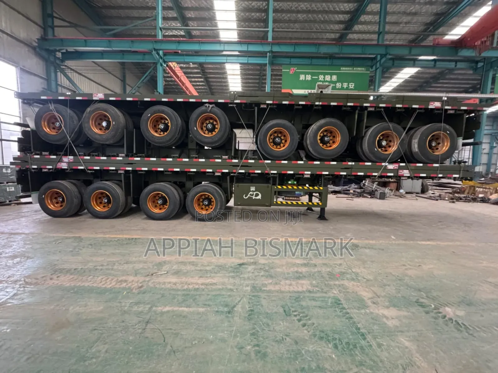 China Brand New Trailers Available 4 Axel With Separate Axel
