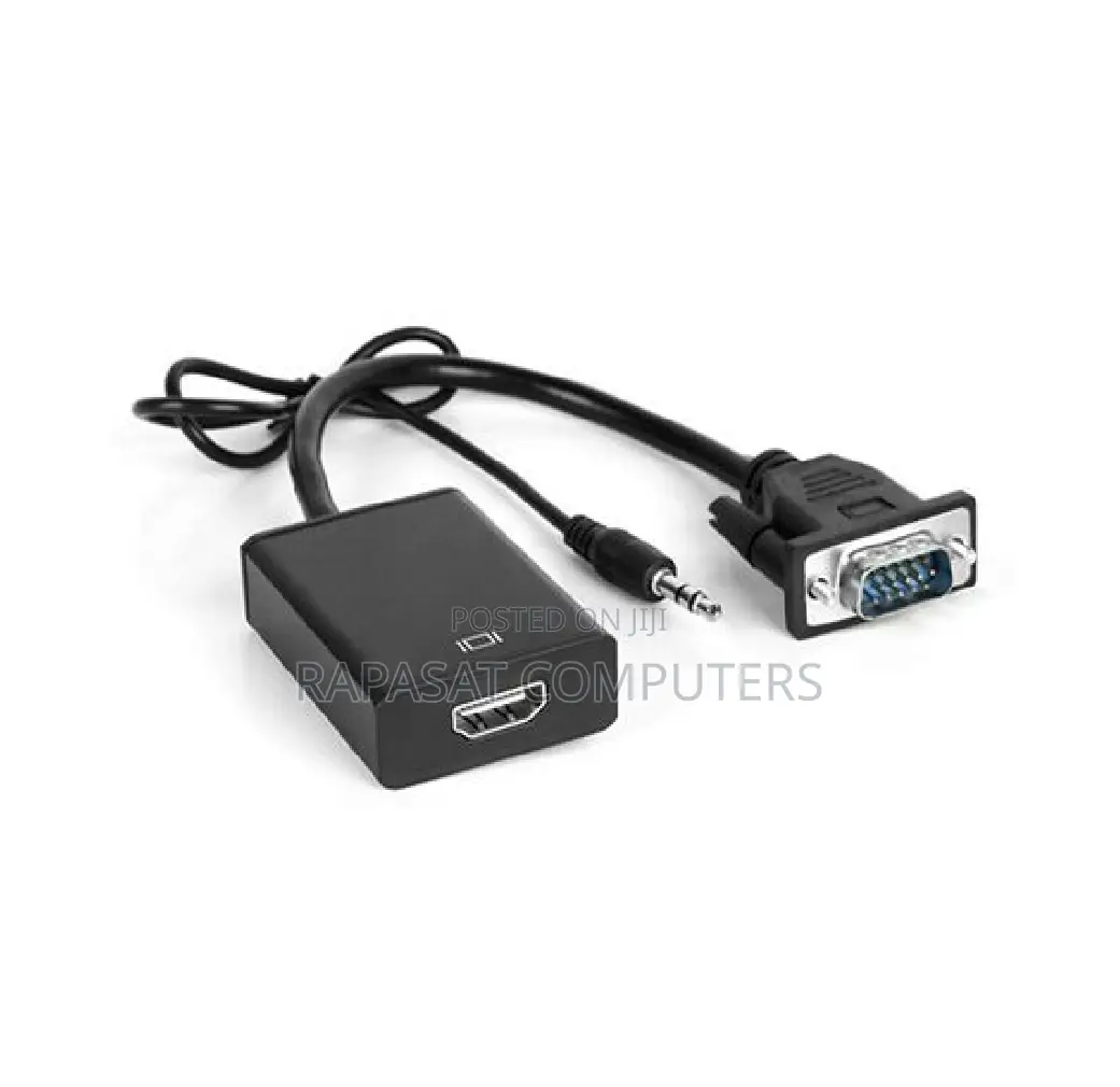 Vga Male to Hdmi Female With Sound Adapter