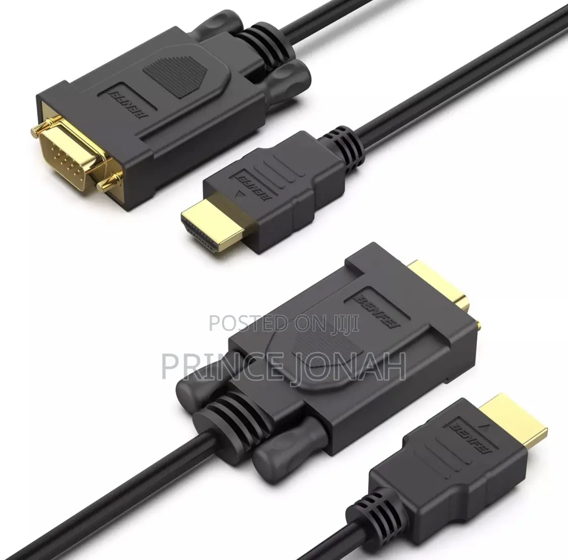 Benfei Hdmi to Vga 6 Feet Cable, Uni-Directional Hdmi (Source) to Vga