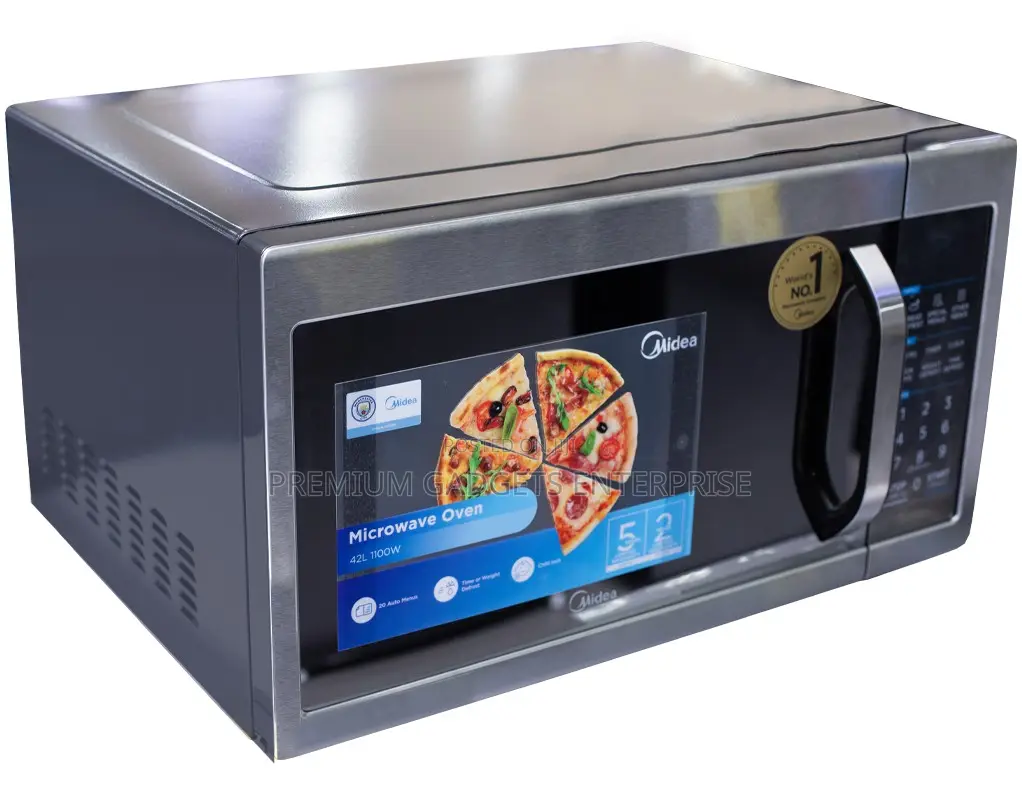 Midea 42l Solo Microwave Silver | 900w Em142a2mi-B