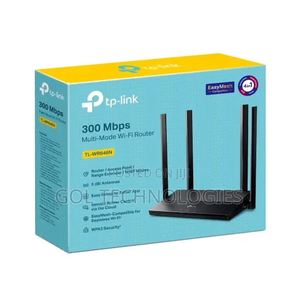 Tp-Link 4 in 1 Tl-Wr846n 300 MBPS Multi-Mode Wi-Fi Router