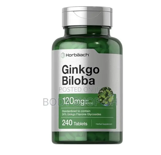 Horbäach Ginkgo Biloba Supplement | 120mg | 240 Tablets |