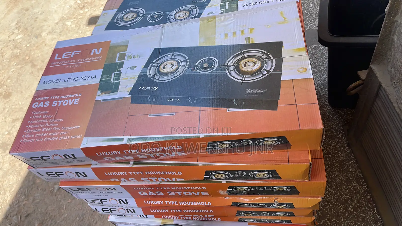 3 Burner Glass Stove [Automatic Ignition]