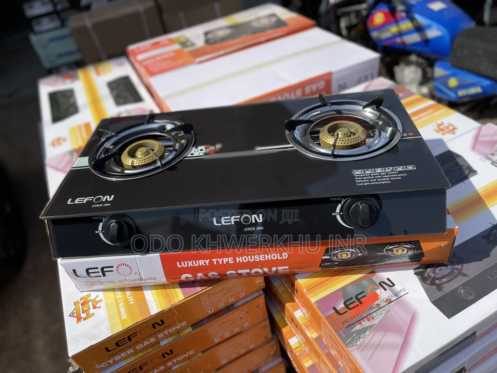 2 Burners Glass Stove [Automatic Ignition]
