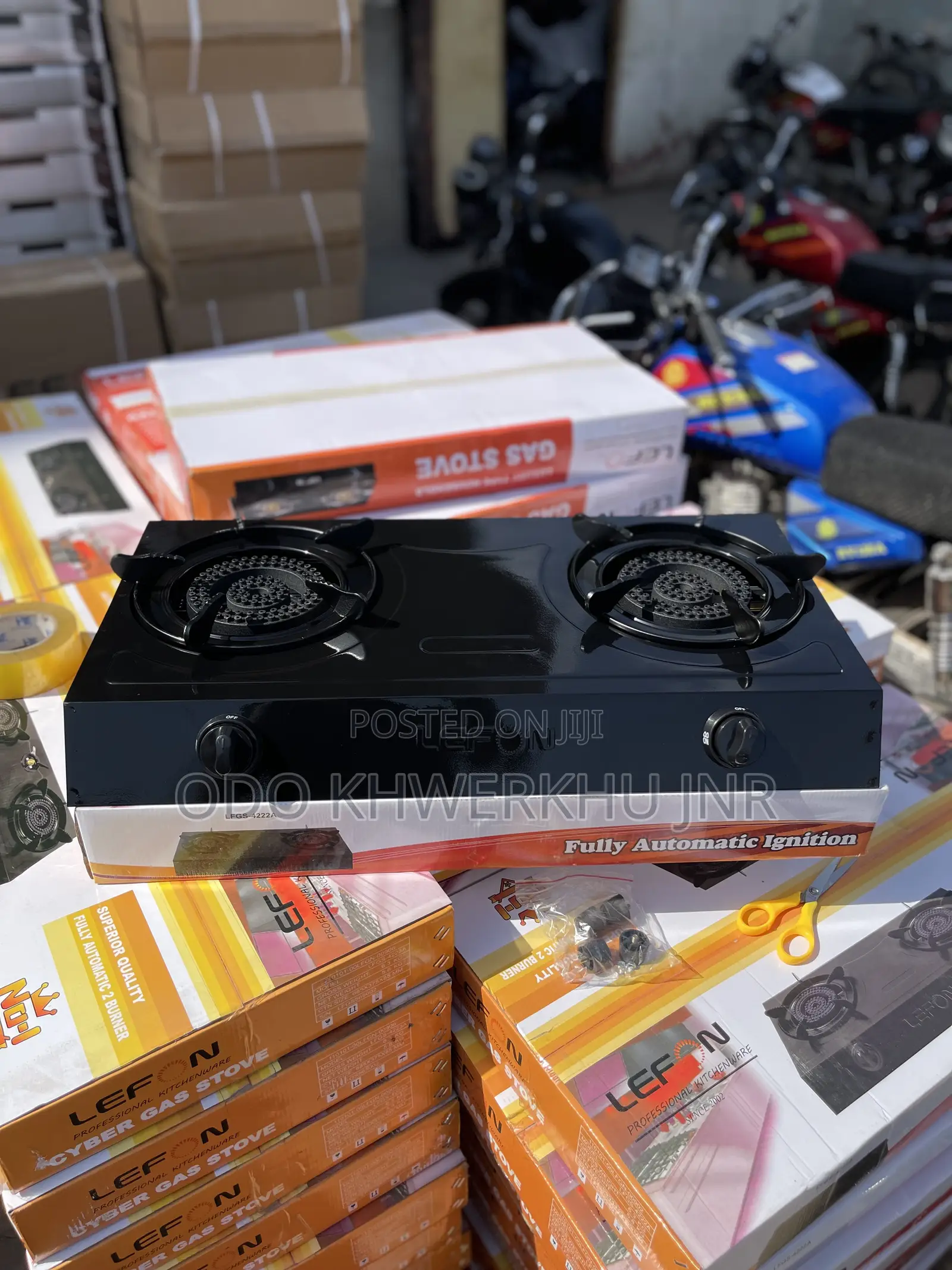 2 Burners Hard Body Automatic Gas Stove