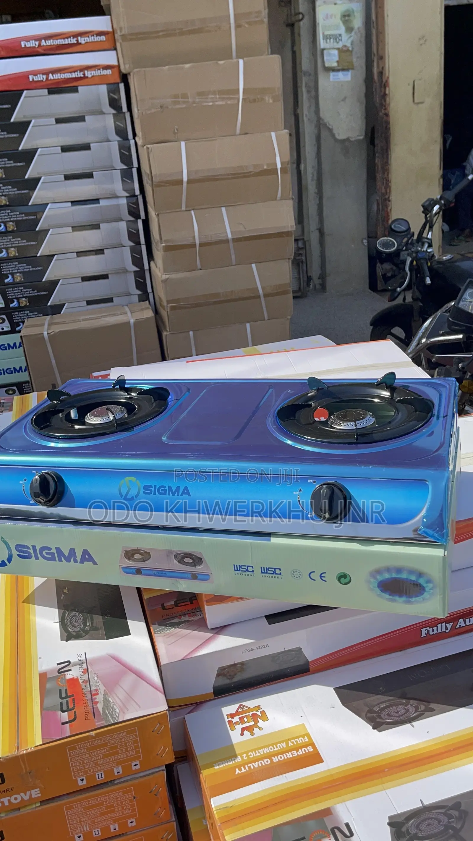2 Burners Automatic Gas Stove