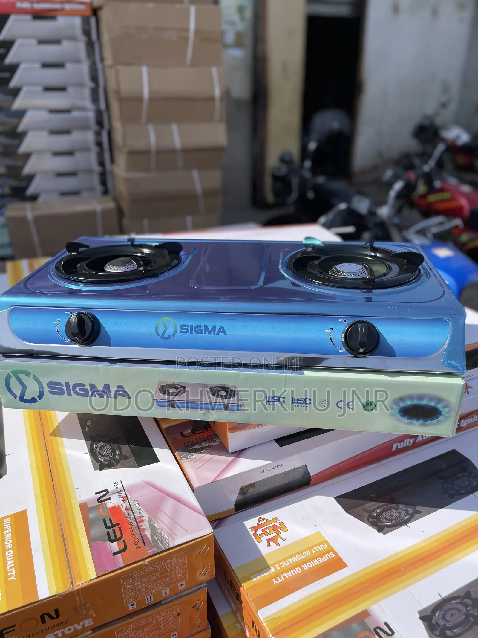 2 Burners Automatic Gas Stove